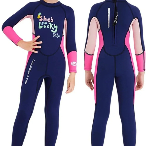 Gogokids Kids Wetsuit Girls Neoprene  Swimsuit, Children size S - Picture 1 of 4